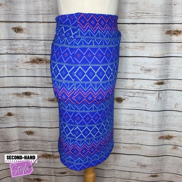 LuLaRoe Bright Chevron NWT Cassie Skirt - Picture 2 of 4